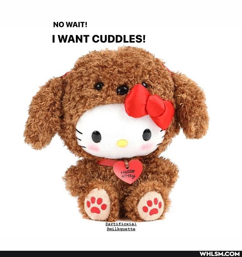 NO WAIT!
WANT CUDDLES!