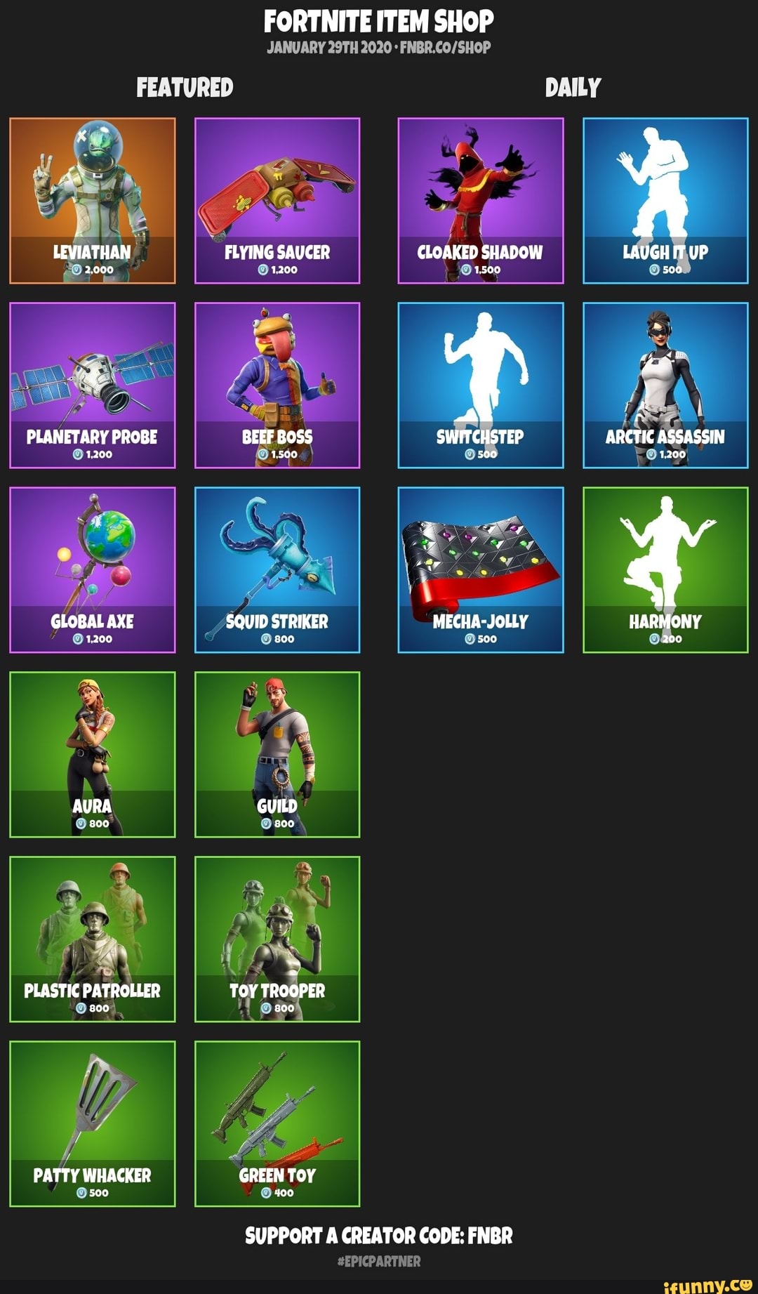 Hei! 38+  Grunner til Fnbr Shop Fortnite! The content rotates on a daily basis.