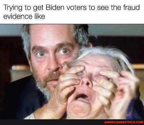 Trying to get Biden voters to see the fraud evidence like