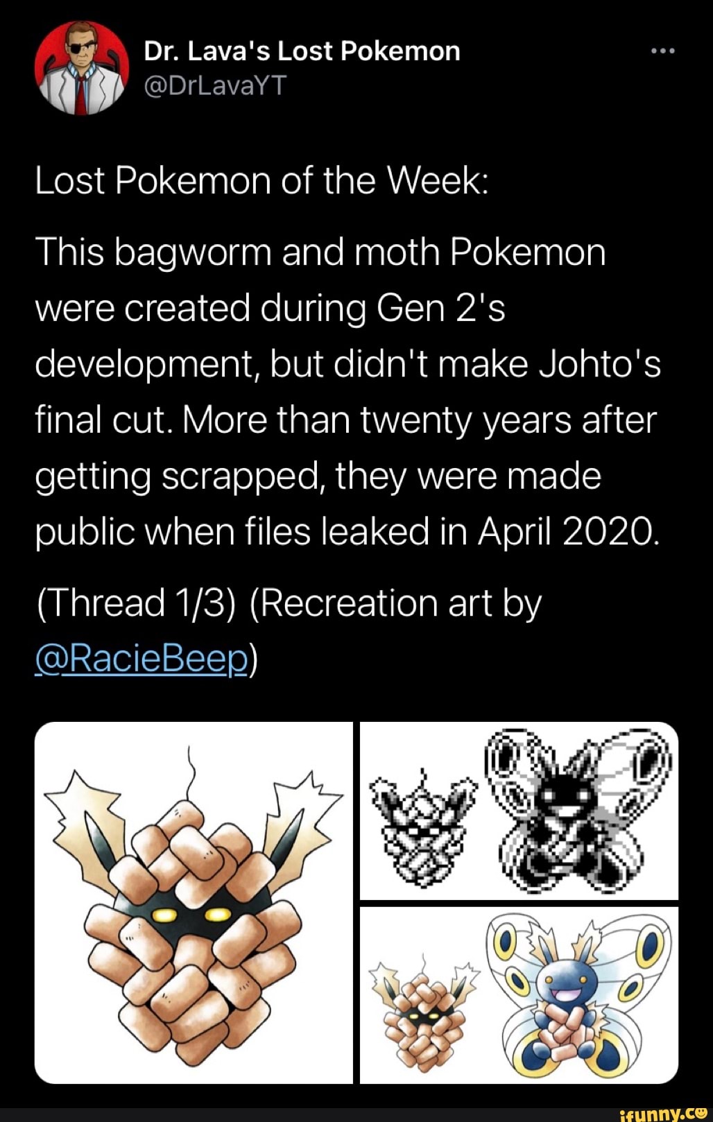 Dr. Lava on X: (2/4) To correct for Gen 5's oversupply of Grass Pokemon,  the Cottonee family was made exclusive to Black. Then one Petilil stage was  cut, and the 2 remaining