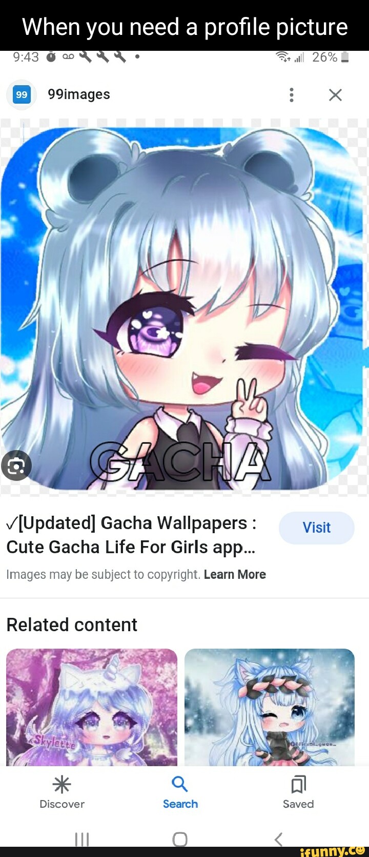 Anime Gacha Life Wallpapers  Wallpaper Cave  Милые рисунки  Мультипликационные рисунки Рисунки