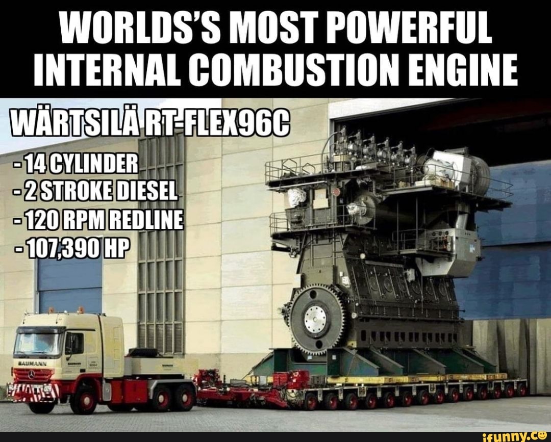 WORLDS'S MOST POWERFUL INTERNAL COMBUSTION ENGINE 'WARTSILAREFLEK9GC