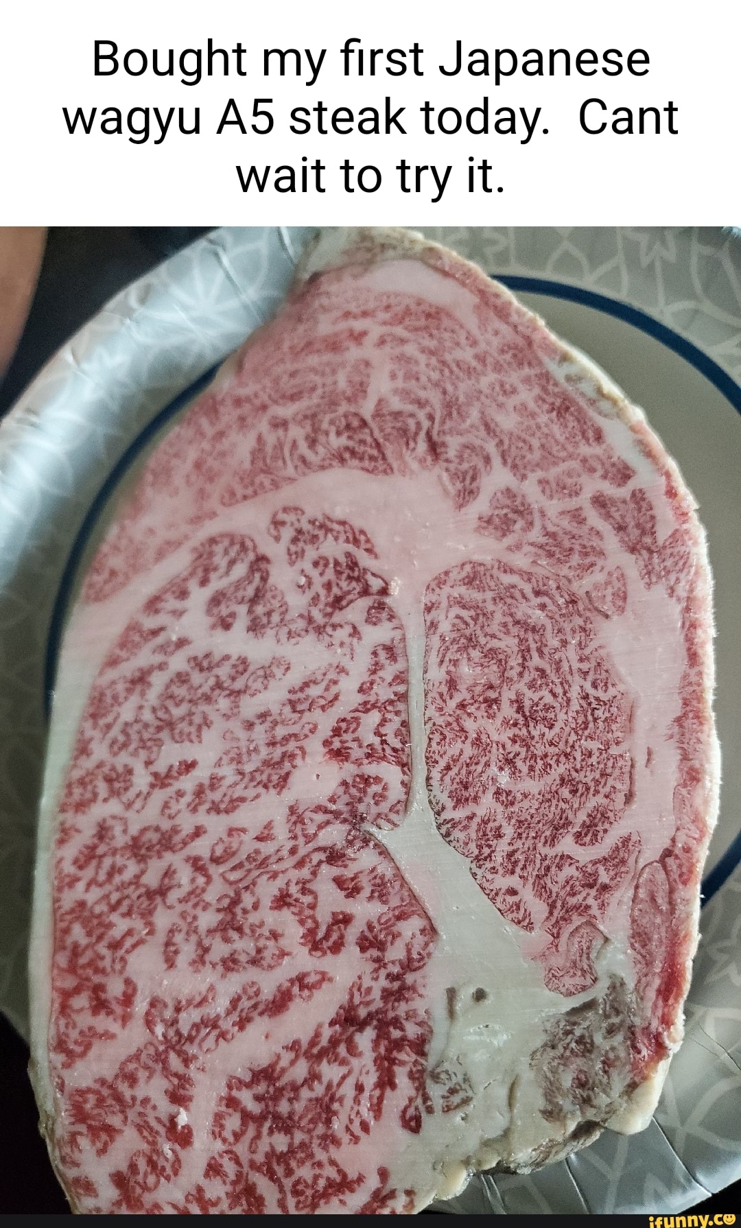 Bought my first Japanese wagyu AS steak today. Cant wait to try it