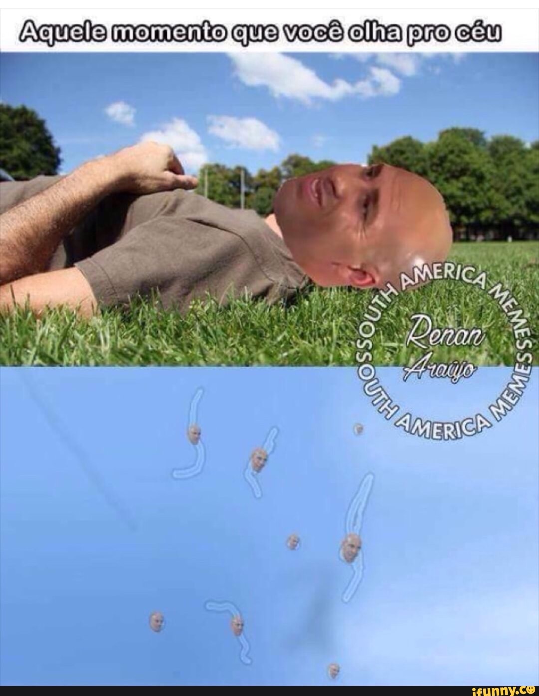 Aquele momento que você alha pro céu