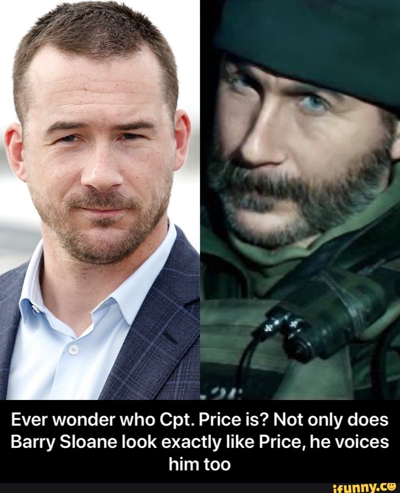 Ever wonder who Cpt. Price is? Not only does Barry Sloane look exactly ...