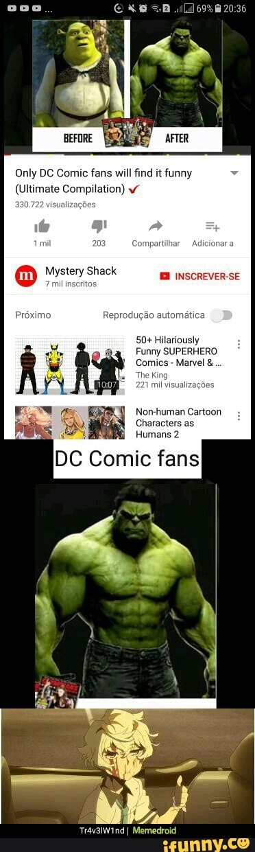 Only DC Comic fans will find it funny
(Ultimate Compilation) 50+ Hilariously
Funny SUPERHERO
Comics
Marvel Non-human Cartoon
Characters as
Humans 2