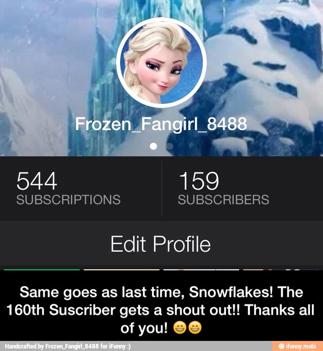 Same goes as last time, Snowflakes! The
160th Suscriber gets a shout out!! Thanks all
of you! SO - Same goes as last time, Snowflakes! The 160th Suscriber gets a shout out!! Thanks all of you! ππ