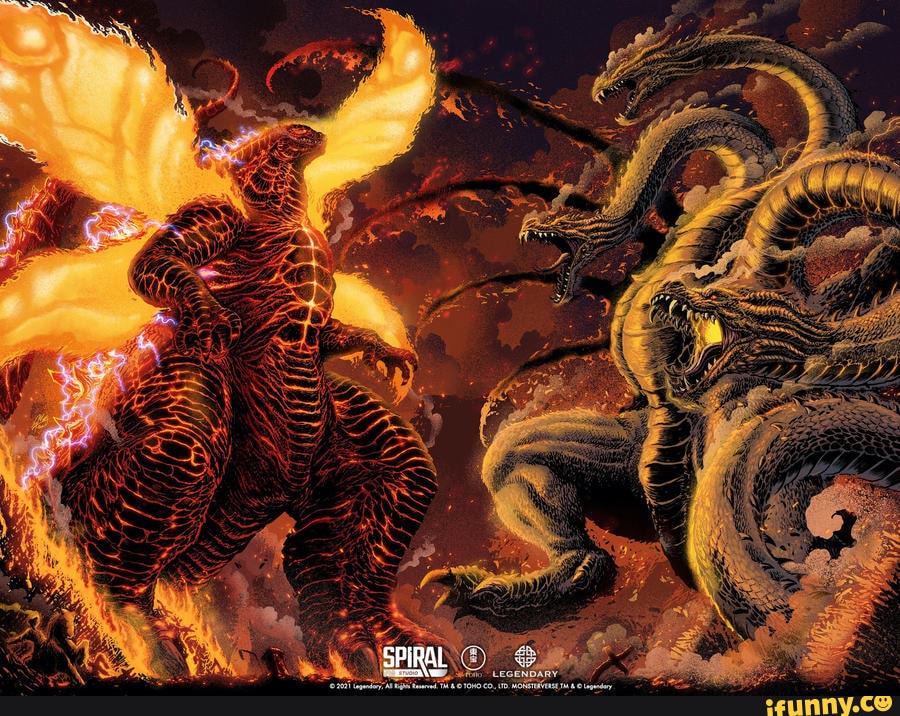 Godzilla Vs King Ghidorah By Matt Frank Ifunny Brazil 5784