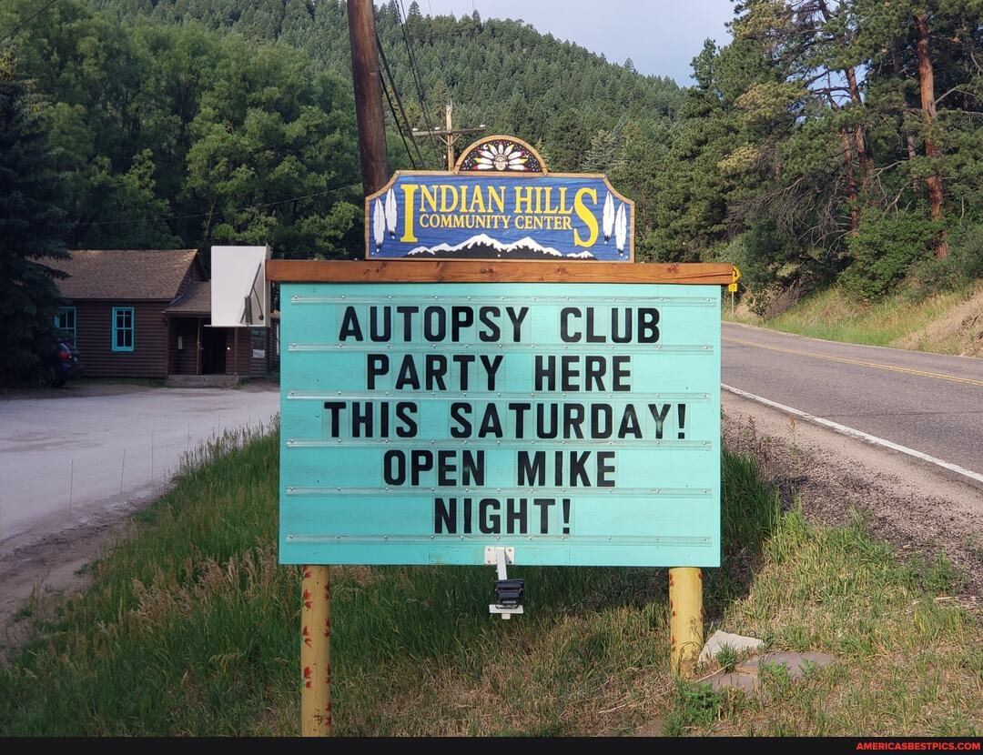 COMMUNITY
AUTOPSY CLUB
PARTY HERE THIS SATURDAY!
OPEN MIKE NIGHT!