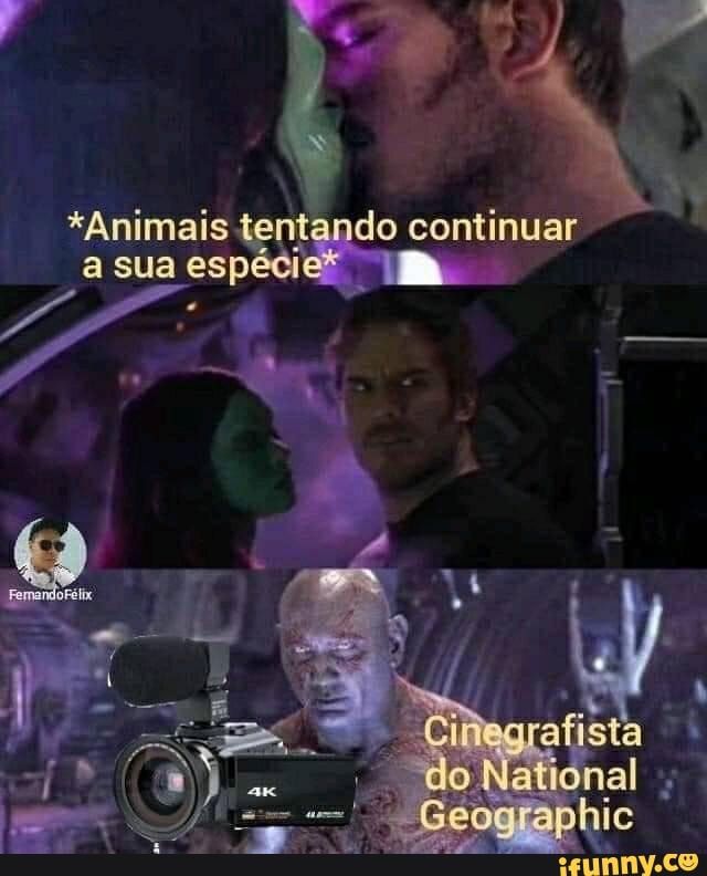 *Animais tentando continuar a sua a esp N
do National
Geographie