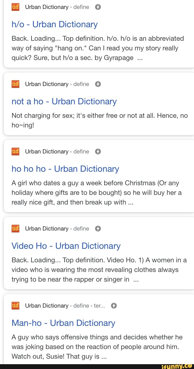 Urban Dictionary Hang Out