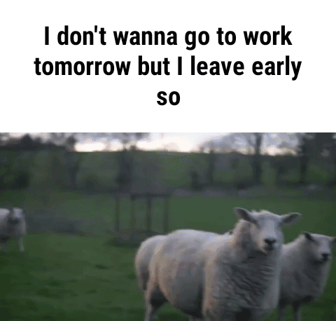 I Don T Wanna Go To Work Tomorrow But I Leave Early Ifunny