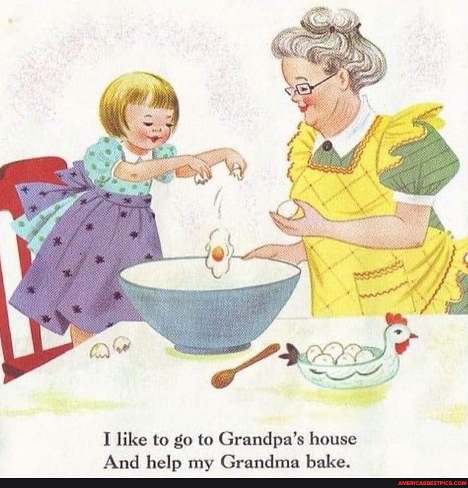Grandma's love. German grandma's Kitchen book. I Love to Cook with my grandma.