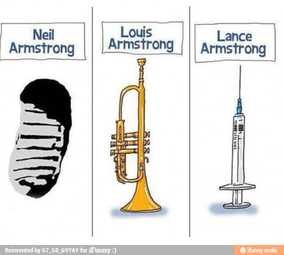 I Nei
PE: Lance
EM Armstrong
I II Armstrong
