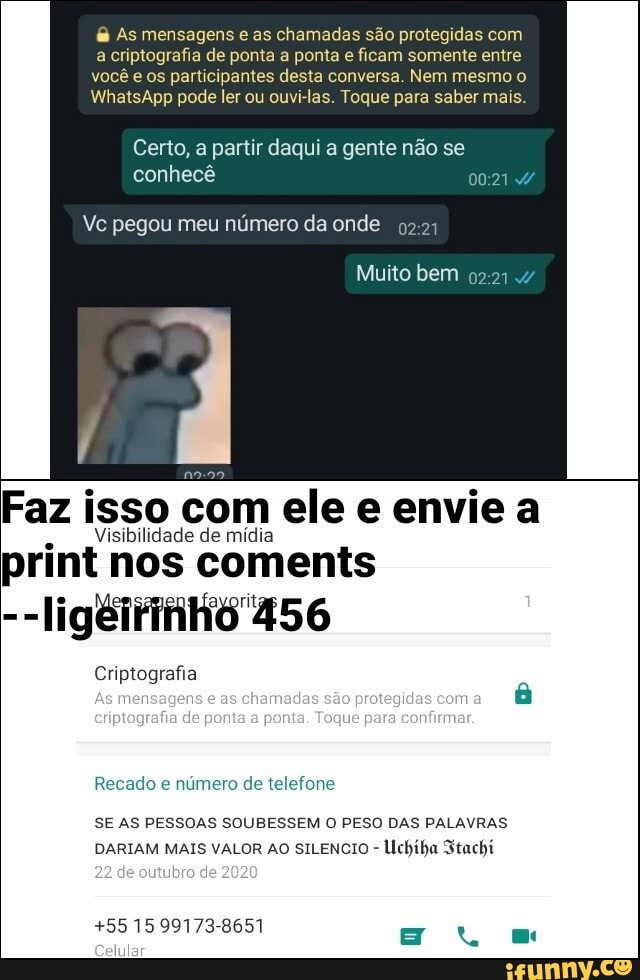 As Mensagens E As Chamadas S O Protegidas Com A Criptografia De Ponta A Ponta E Ficam Somente