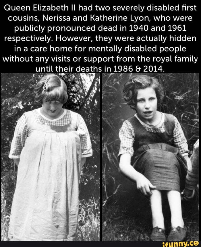 did the queen ever visit her disabled cousins