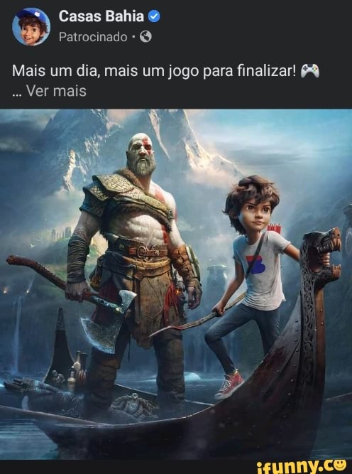 Casas Bahia
Patrocinado
Mais um dia, mais um jogo para finalizar!
Ver mais
