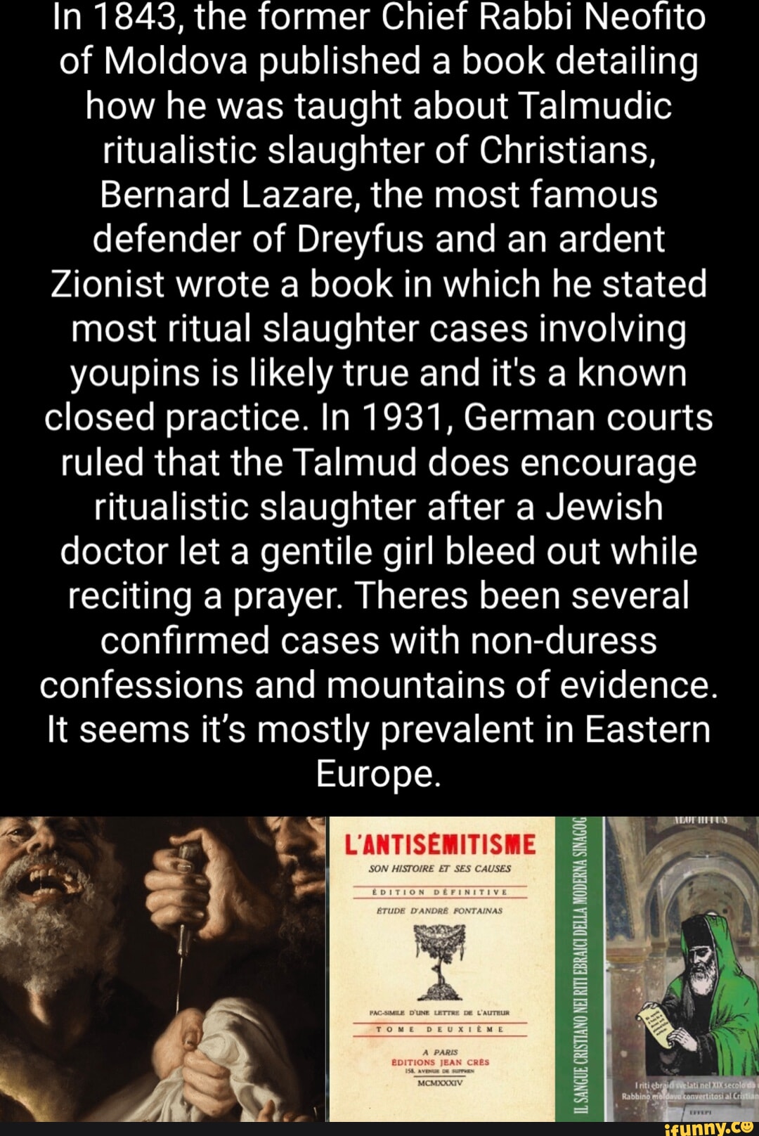 In 1843, the former Chief Rabbi Neofito of Moldova published a book ...