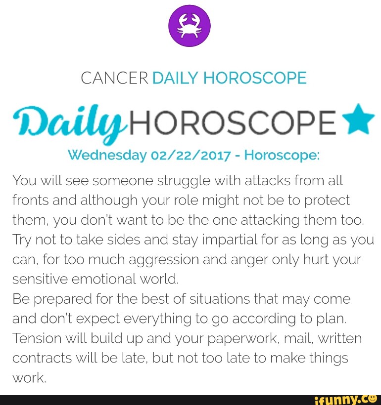 cancer daily horoscope 2018