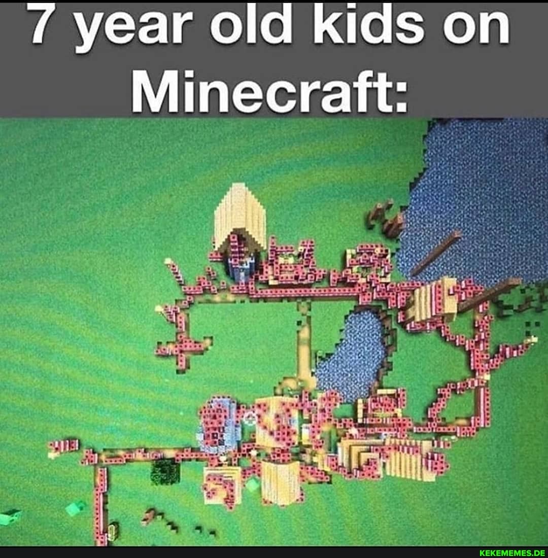 year old kids on
Minecraft: