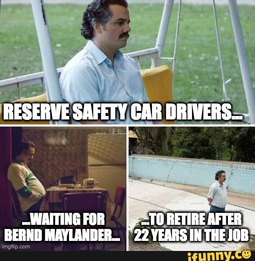 RESERVE SAFETY CAR DRIVERS... -WAITINGFOR I... RETIRE AFTER RERND ...