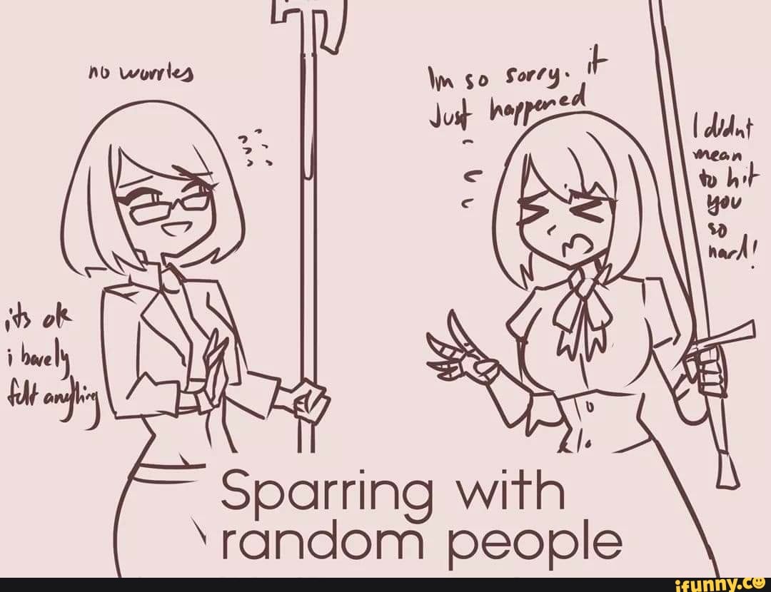 Sparring with À
"random people