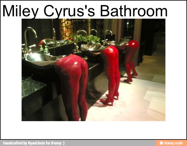 Miley Cyrus's Bathroom