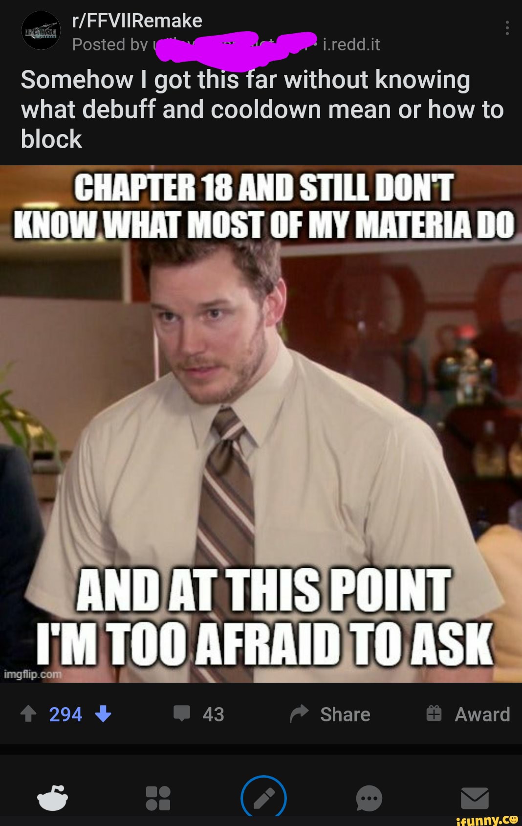 Posted by .red.it Somehow I got this far without knowing what debuff