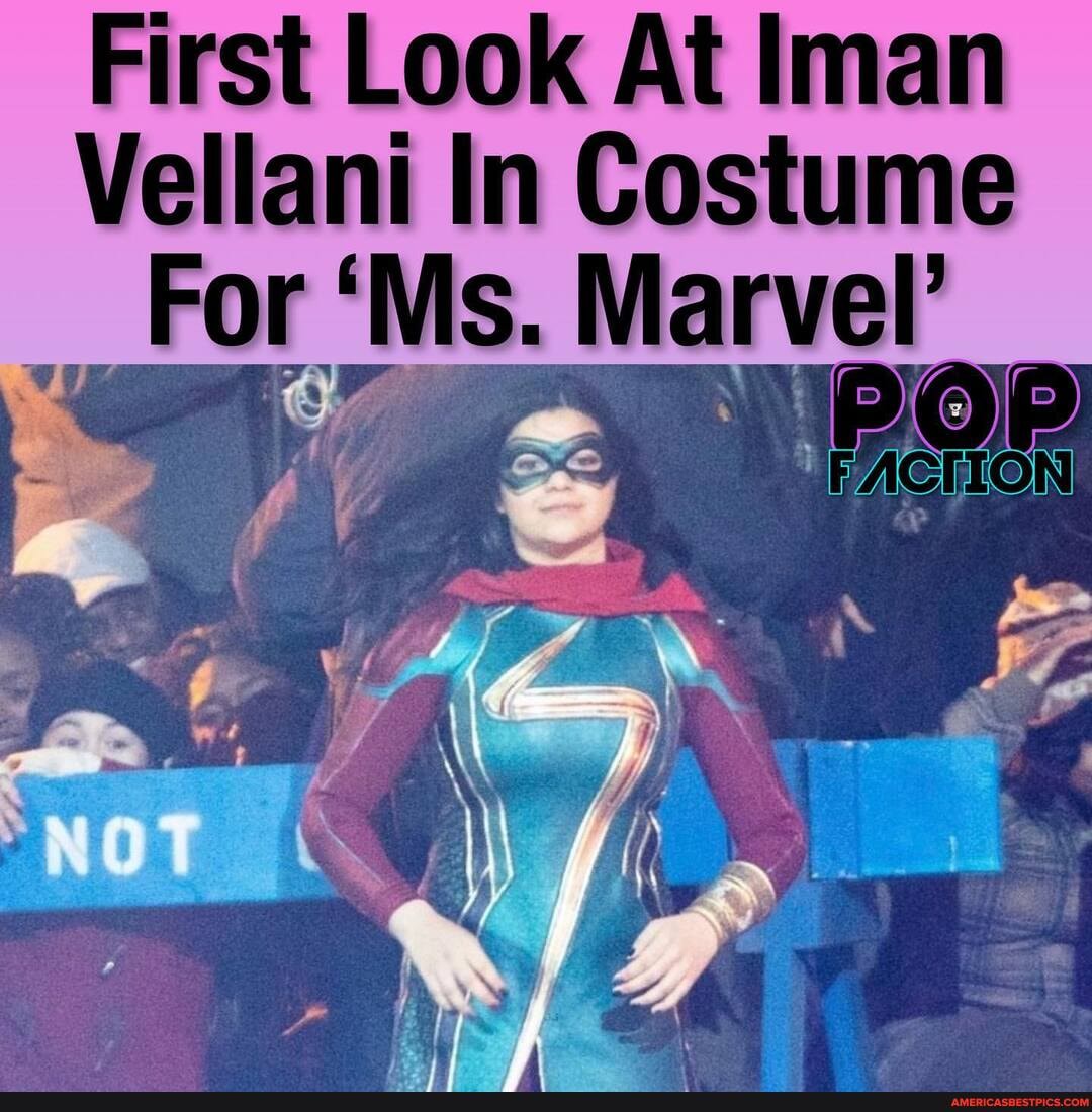 First Look At Iman Vellani In Costume For Ms; Marvel - America’s best ...