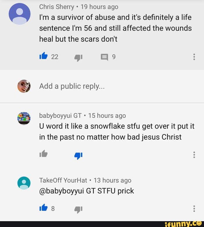 Chris Sherry 19 Hours Ago I m A Survivor Of Abuse And It s Deflnitely 