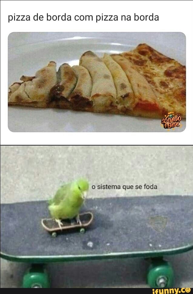 pizza de borda com pizza na borda