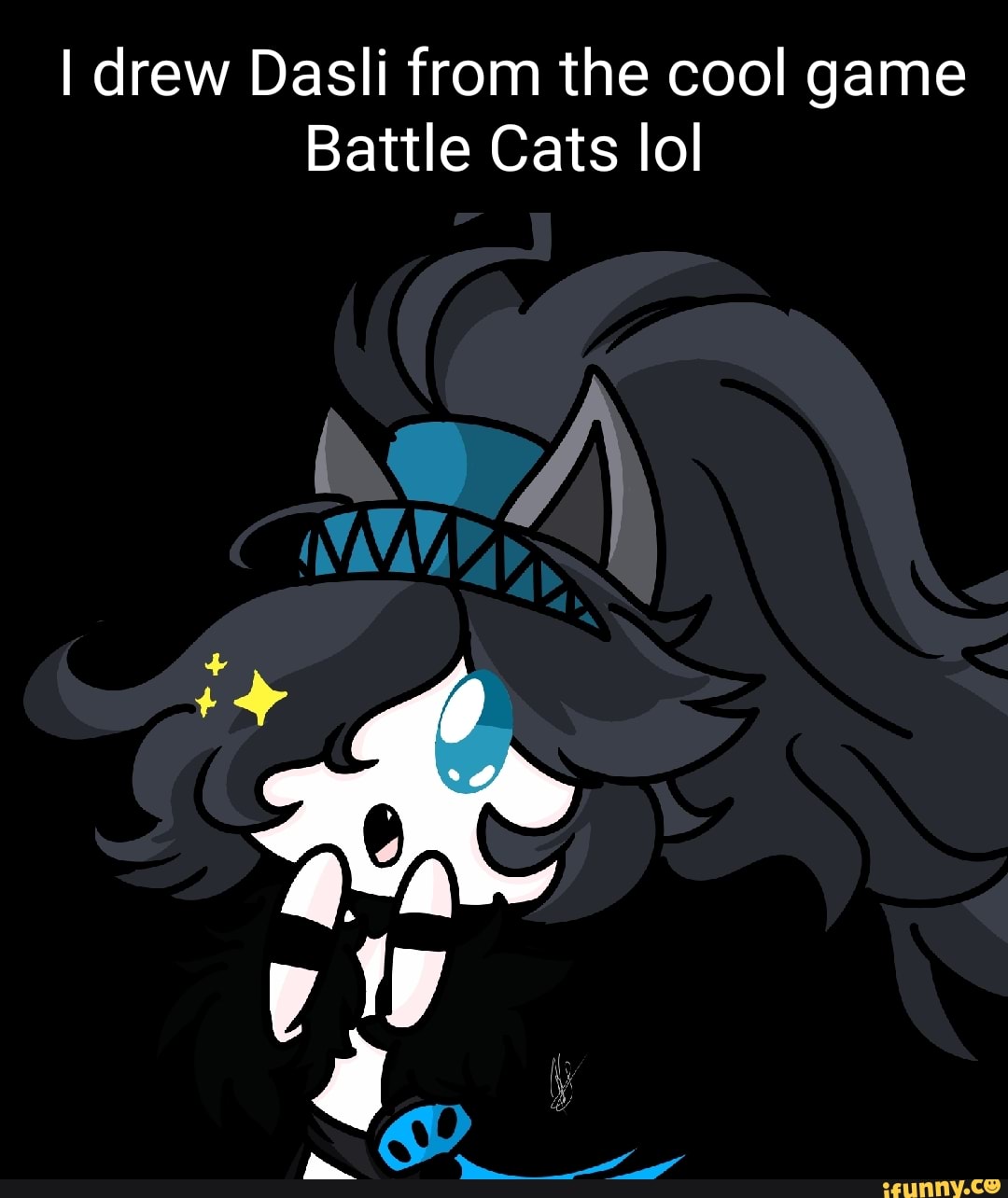 I drew Dasli from the cool game Battle Cats lo lol CE AK - iFunny