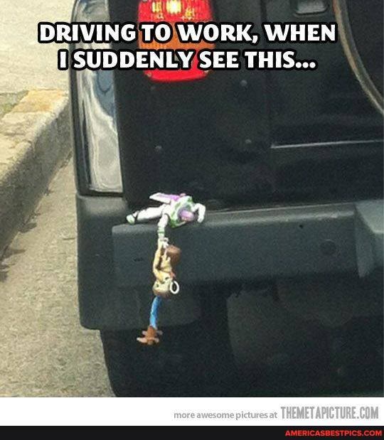 DRIVING) TO WORK, WHEN SUDDENLY SEE THIS...