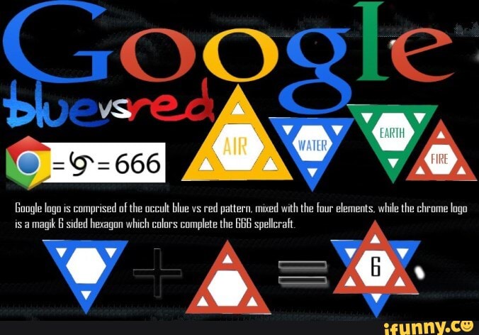 Google lnga is comprised of the occult blue vs red pattern, mixed with the four elements, while the chrome logo is a magik sided hexagon which colors complete the spellcraft.