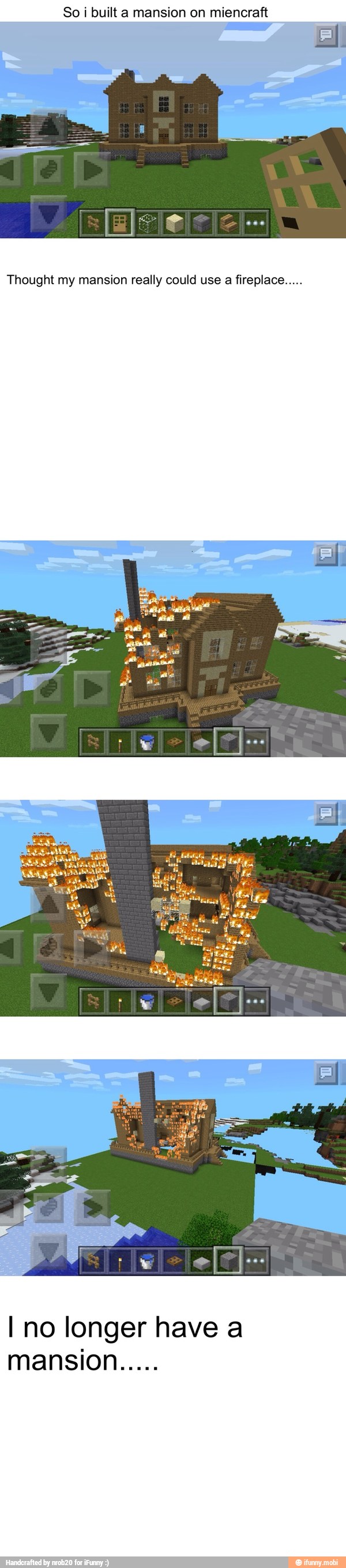 So i built a mansion on miencraft
Thought my mansion really could use a fireplace.....