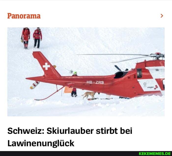 Panorama
Schweiz: Skiurlauber stirbt bei
Lawinenunglück
