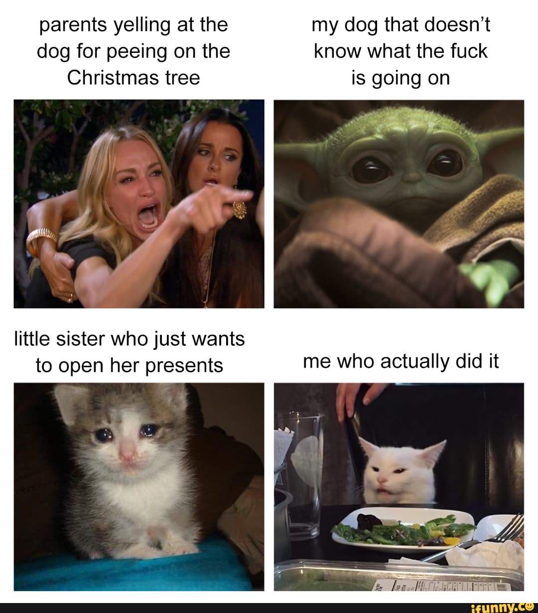 little sister who just wants
to open her presents