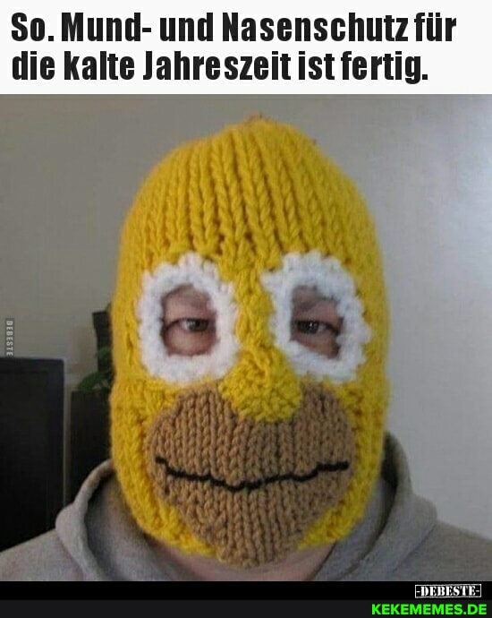 So. Mund- und Nasenschutz für die kalte Jahreszeit ist fertig.