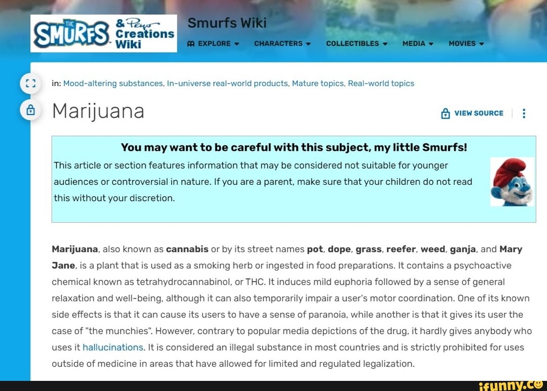 Smurfing For Gold, Smurfs Wiki