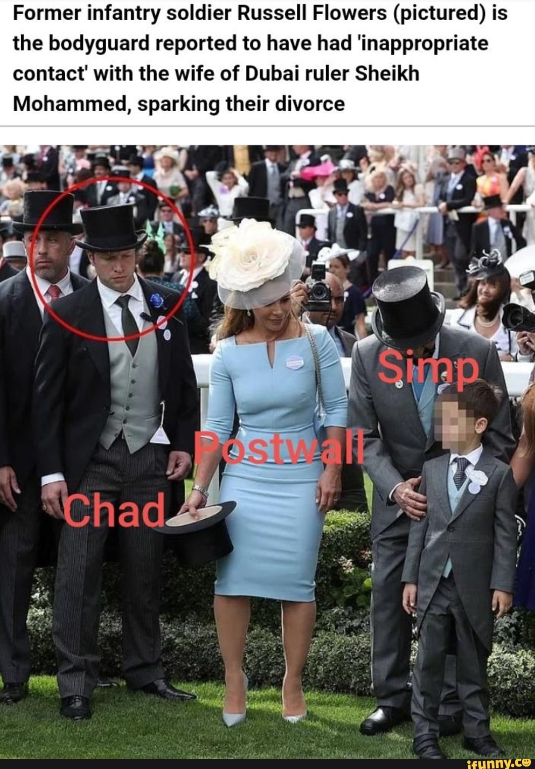 Former infantry soldier Russell Flowers (pictured) is the bodyguard