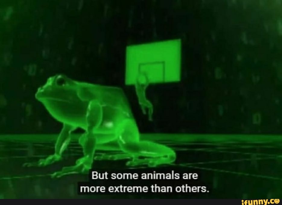 But some animals are more extreme than others.