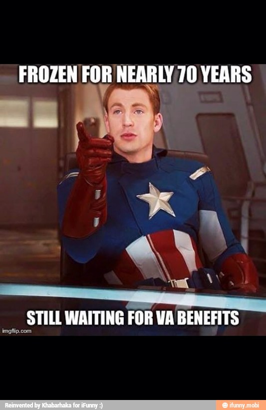 FROZEN a NEARLY 70 YEARS
STILL WAITING FOR VA BENEFITS