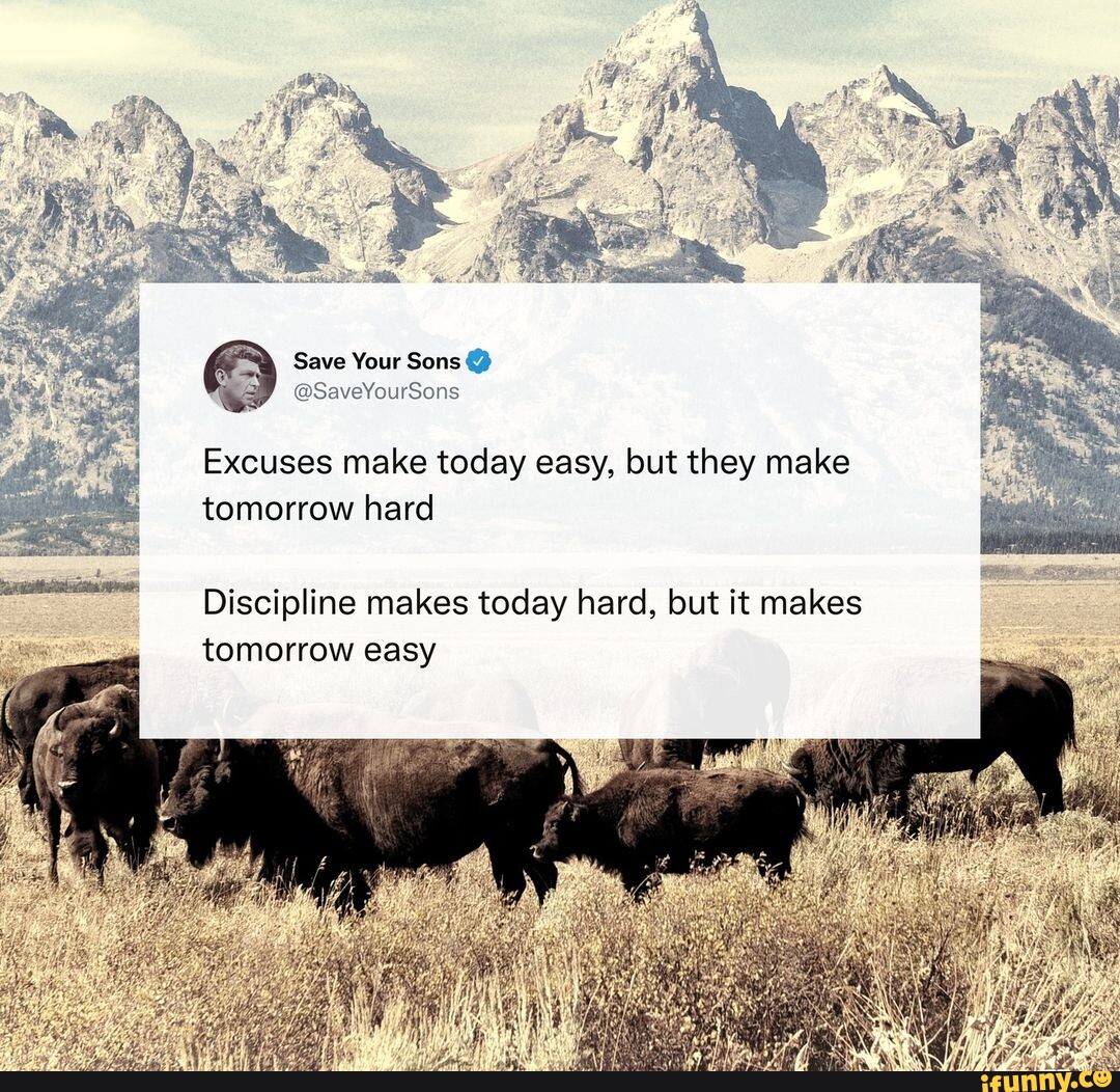 Image] Discipline makes tomorrow easy. : r/GetMotivated