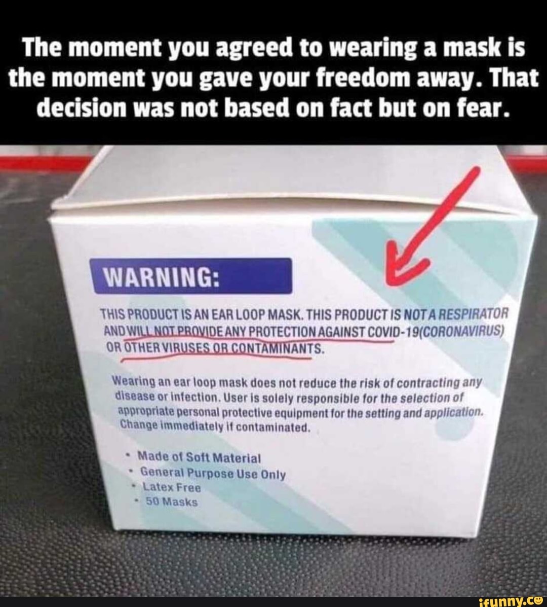 The moment you agreed to wearing a mask is the moment you gave your ...