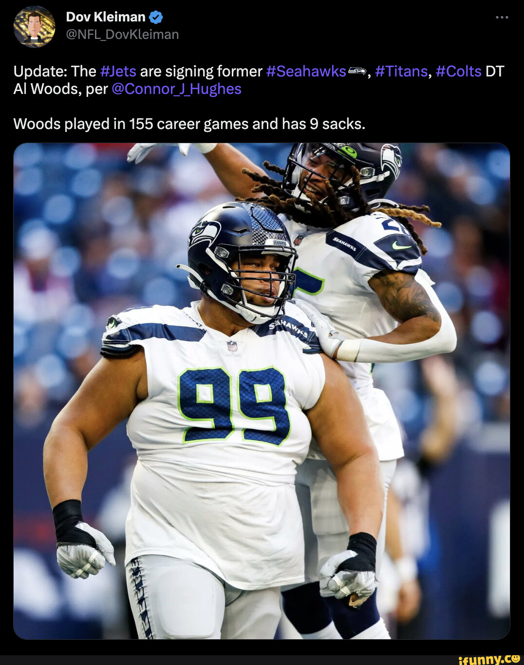 Jets signing former Seahawks DT Al Woods