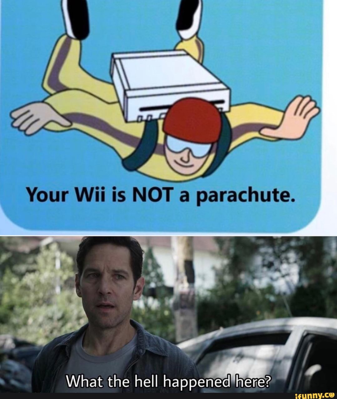 Your Wii is NOT a parachute.