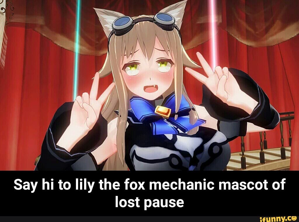 Say hi to lily the fox mechanic mascot of lost pause - Say hi to lily the.....