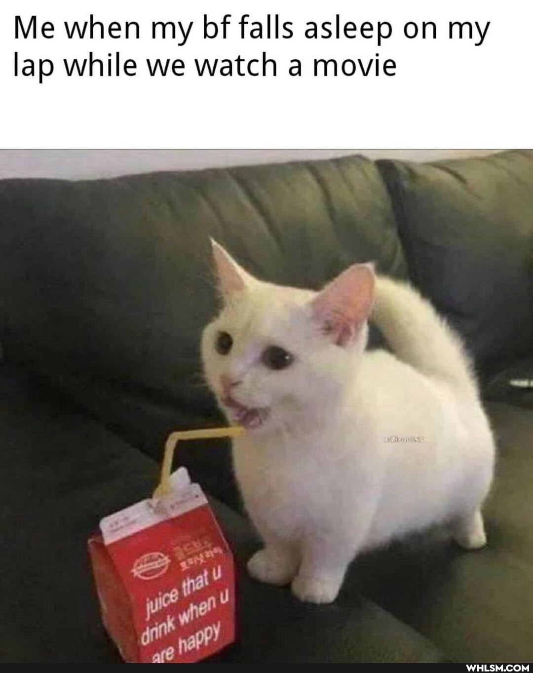 Me when my bf falls asleep on my lap while we watch a movie