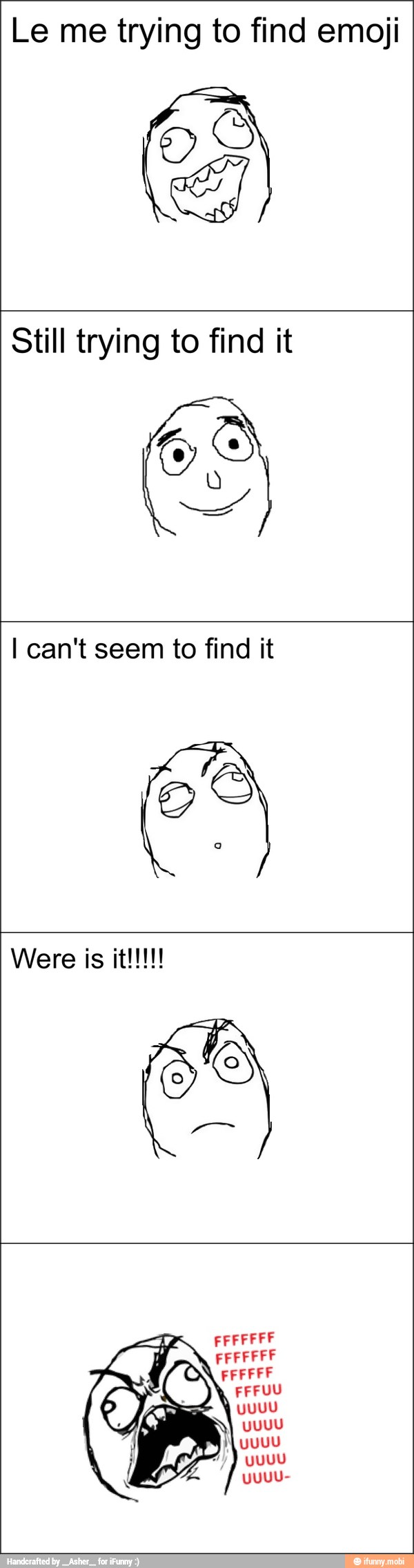 Le me trying to find emoji
Still trying to find it
I can't seem to find it