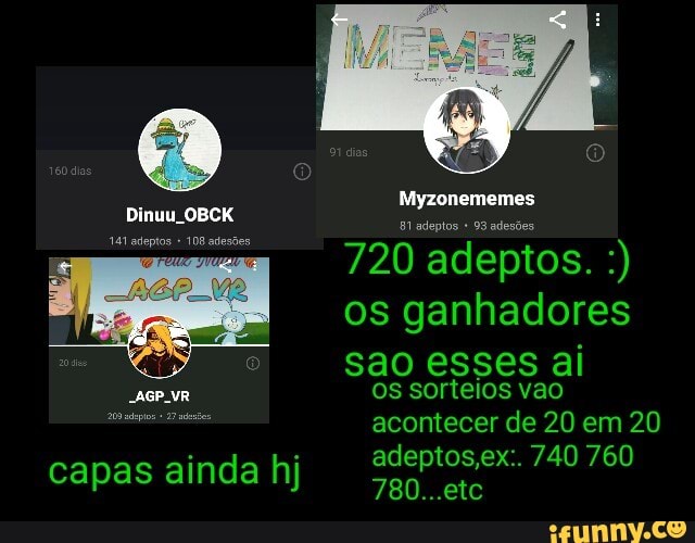os ganhadores